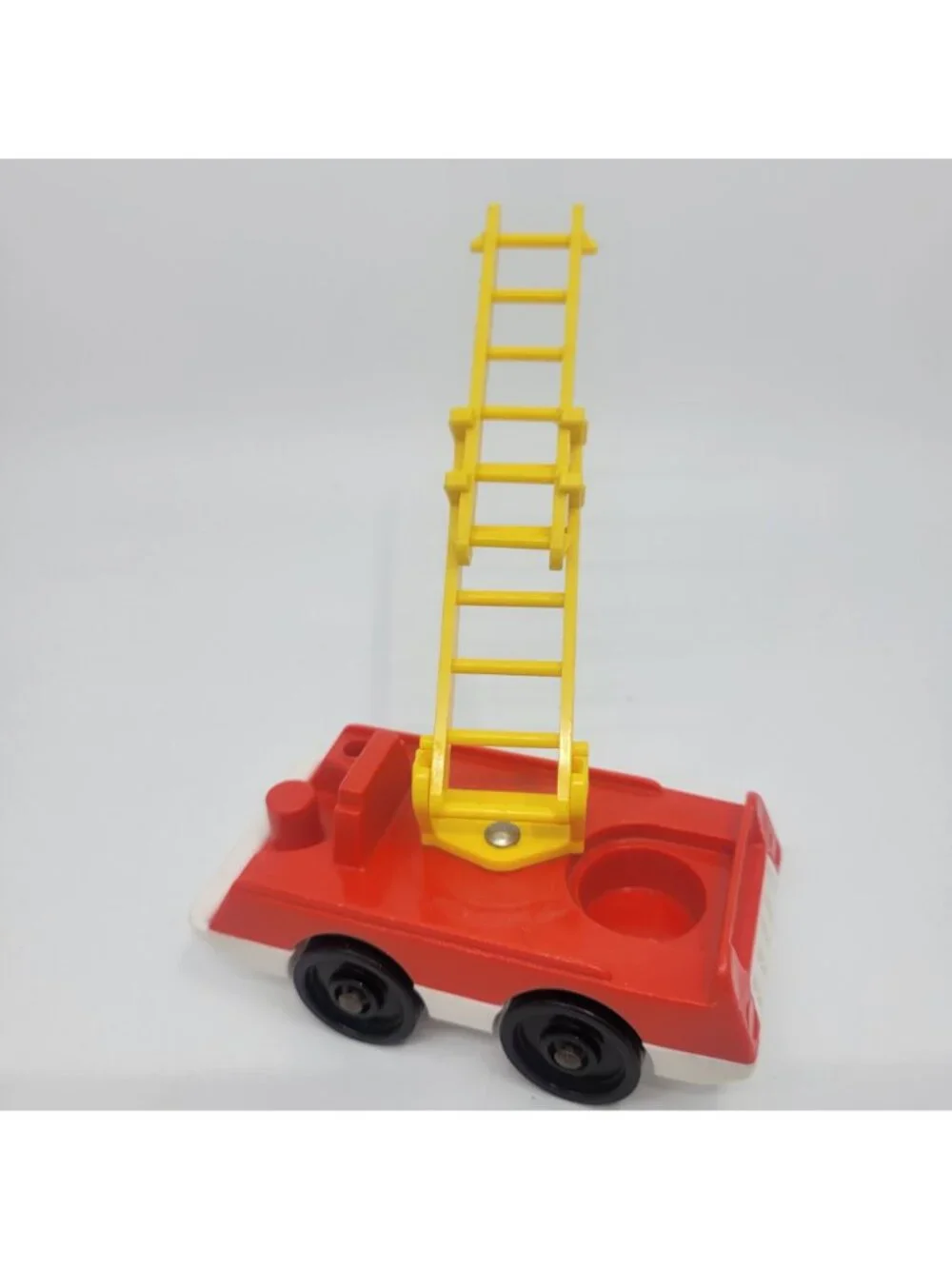 Fisher Price Play Family Lot of Vehicles - Mini Bus, Fire & Mail, Jet Fuel Cart
